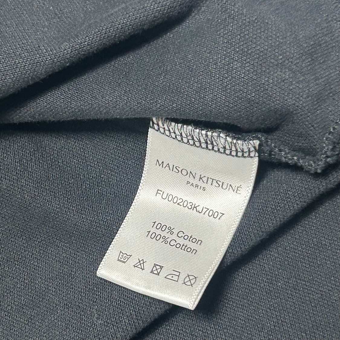 🫶🏻 메종키츠네 Black 카라 반팔티 🫶🏻 상품이미지5