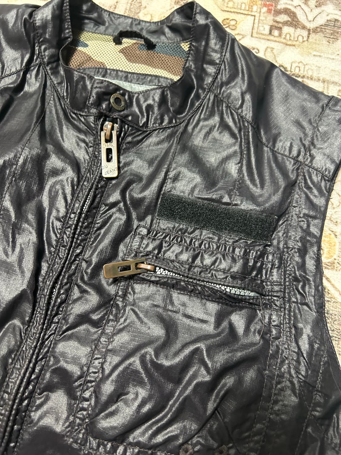 y2k technical glossy vest 상품이미지2