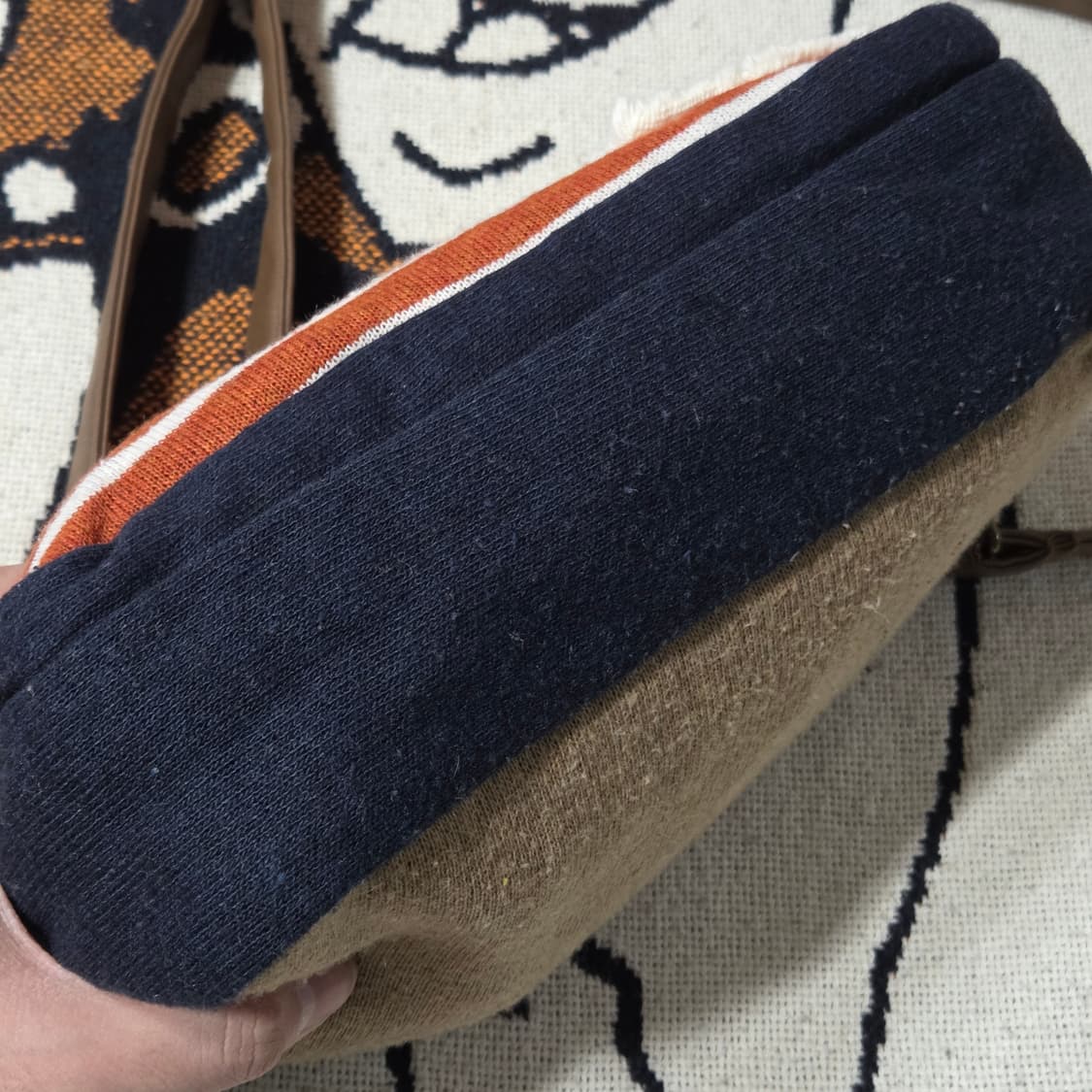 JPN 빈티지 모리걸 스트라이프 미니 크로스백 상품이미지5