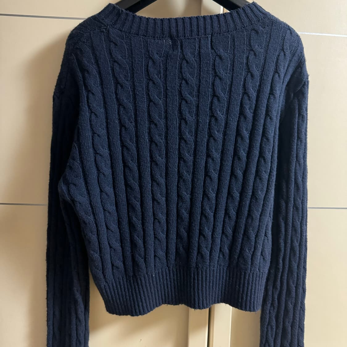 후아유 케이블 크롭 니트 S 상품이미지4