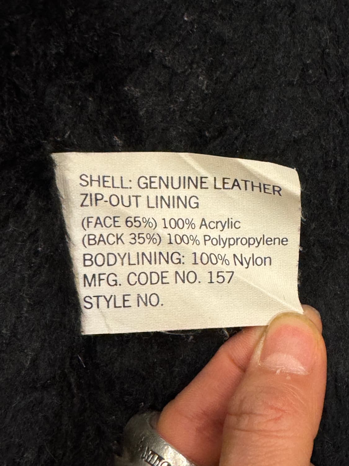 90s Sears 싱글 레더자켓 (42) 상품이미지10