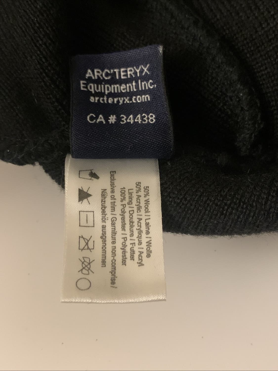 아크테릭스 로고 니트 비니 블랙/그레이 상품이미지4