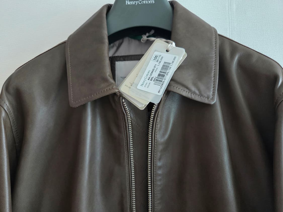 헨리코튼 램스킨 베지터블 레더 블루종 105 상품이미지2