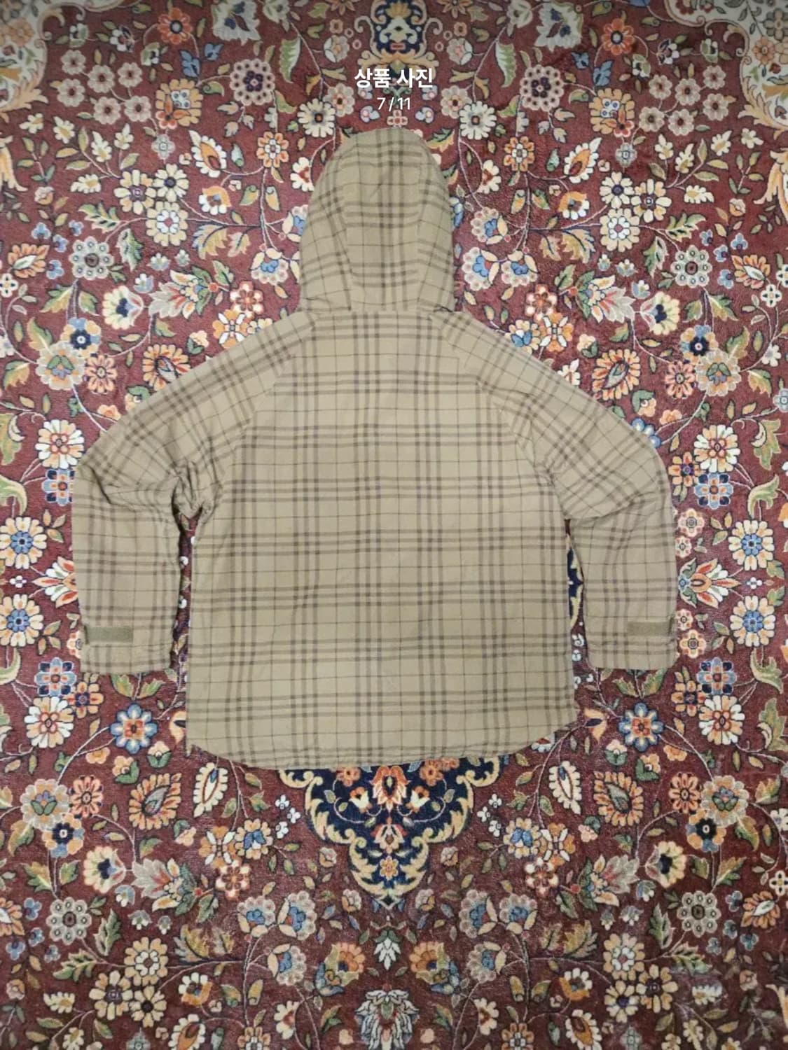 [L] 버버리 블루라벨 노바체크 후드 자켓 상품이미지2