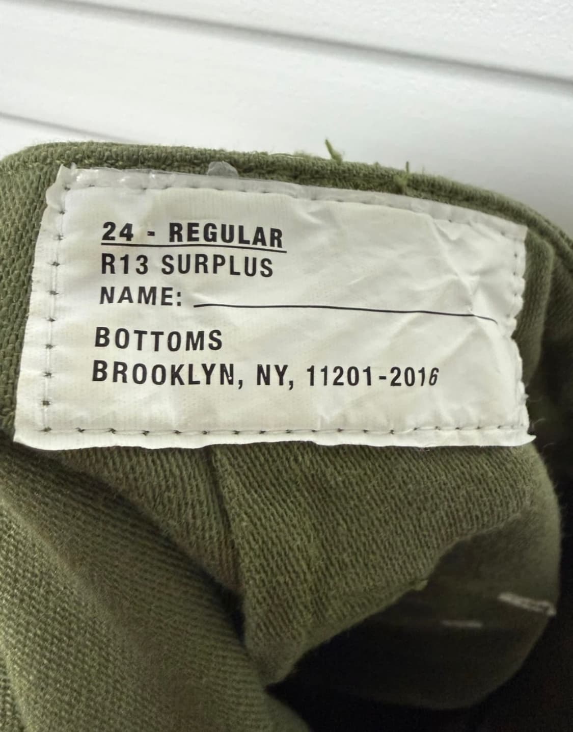 R13 코튼 팬츠 상품이미지3