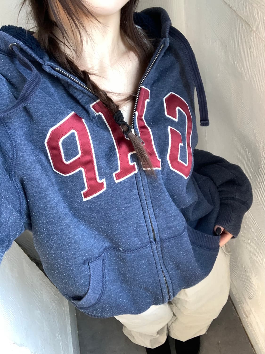 Gap 갭 네이비 후드집업 상품이미지6