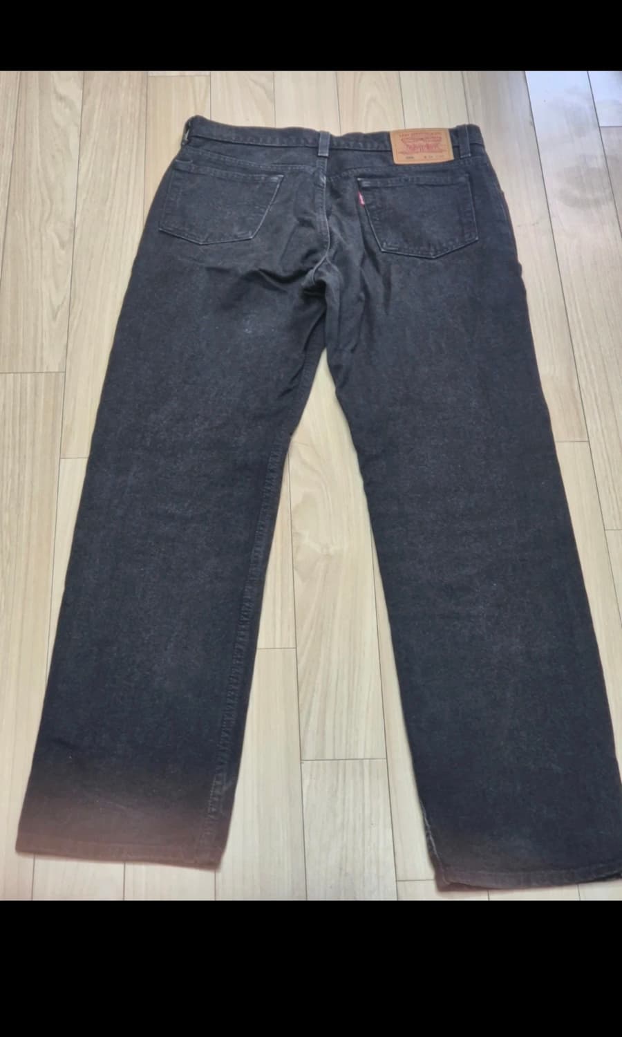 리바이스 506 블랙 데님 청바지 W84 상품이미지1