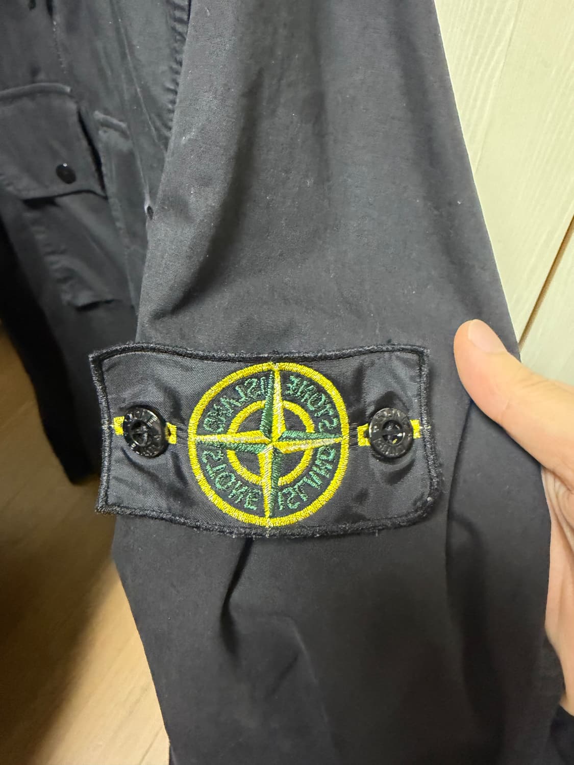 스톤아일랜드 올드이펙트 오버셔츠 블랙 L 상품이미지6