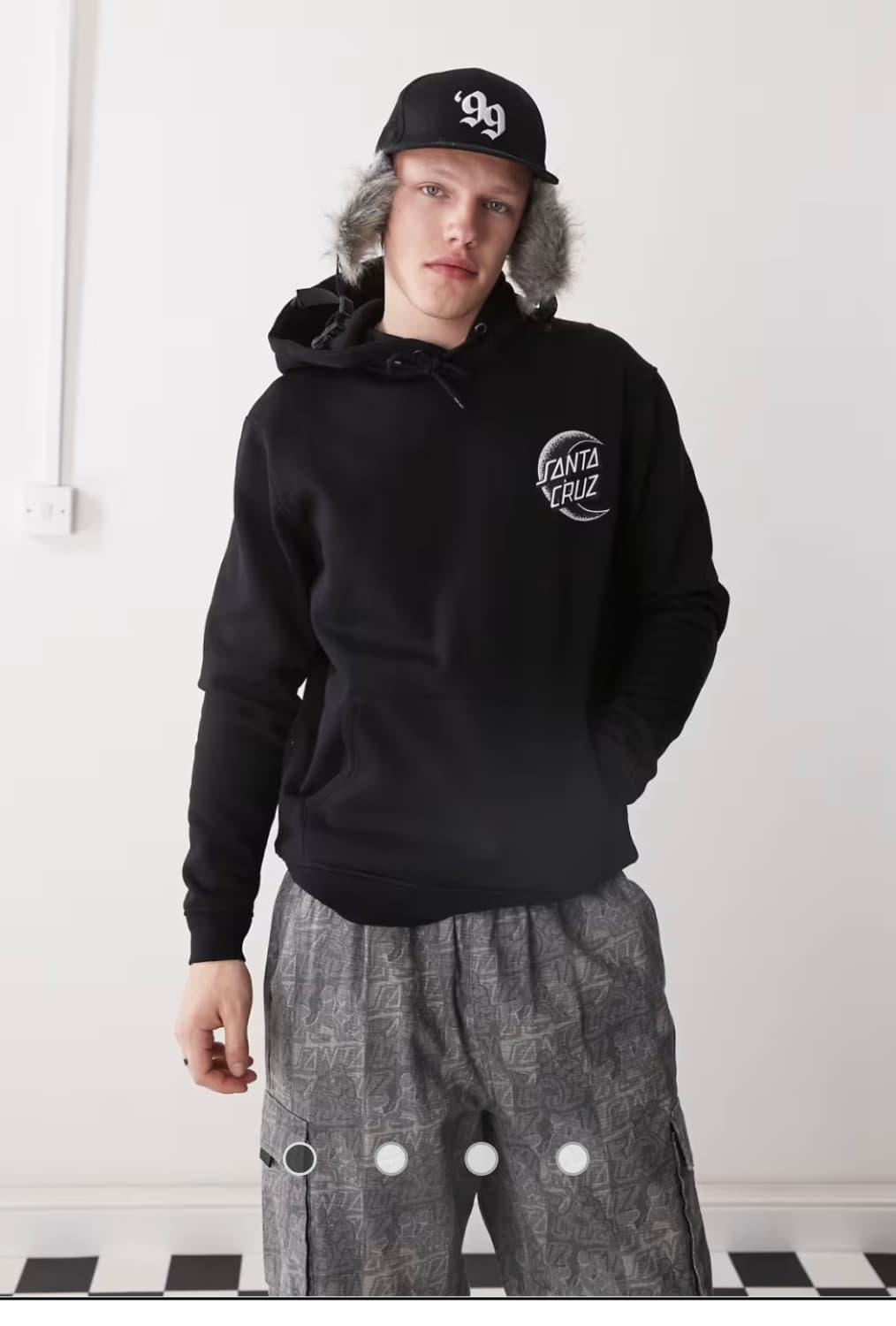 산타크루즈 하프문 그래픽 후드티 상품이미지2