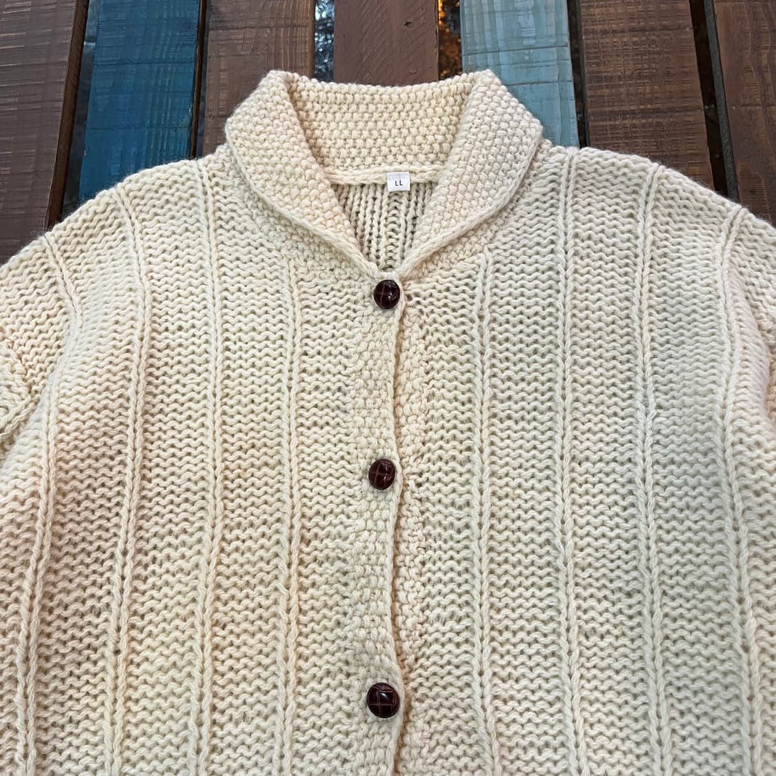 빈티지 울 가디건 코위찬  상품이미지2