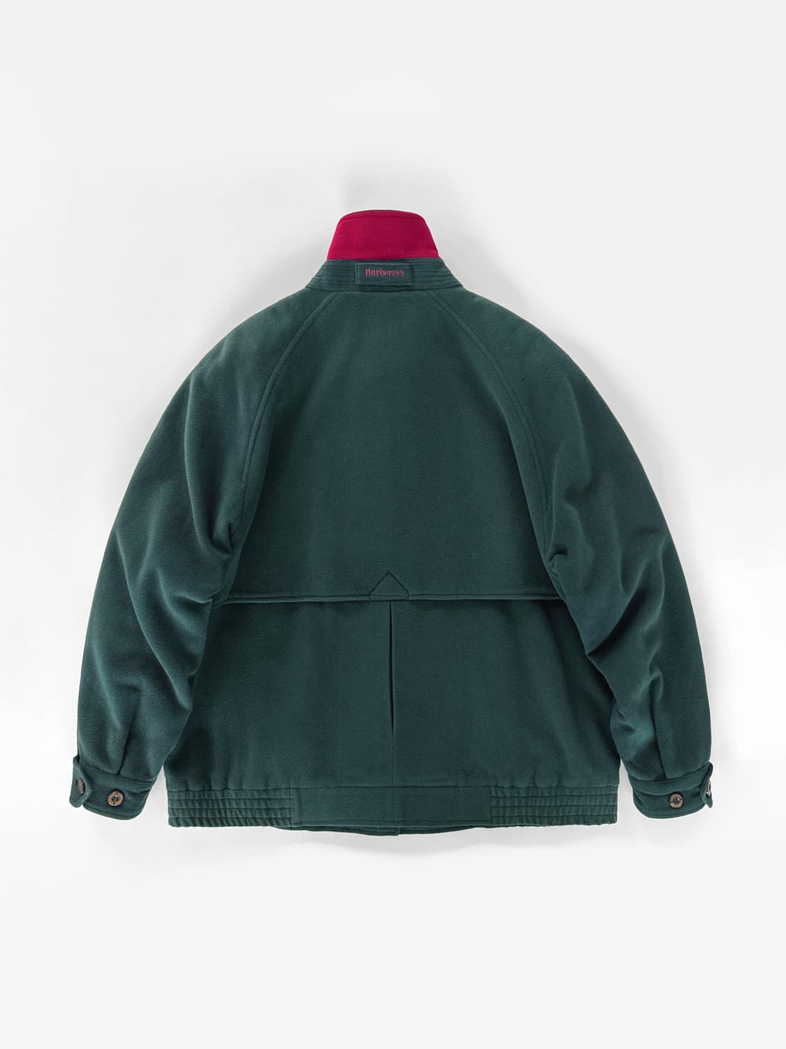80~90s 빈티지 버버리 울 캐시미어 블루종 자켓 상품이미지3