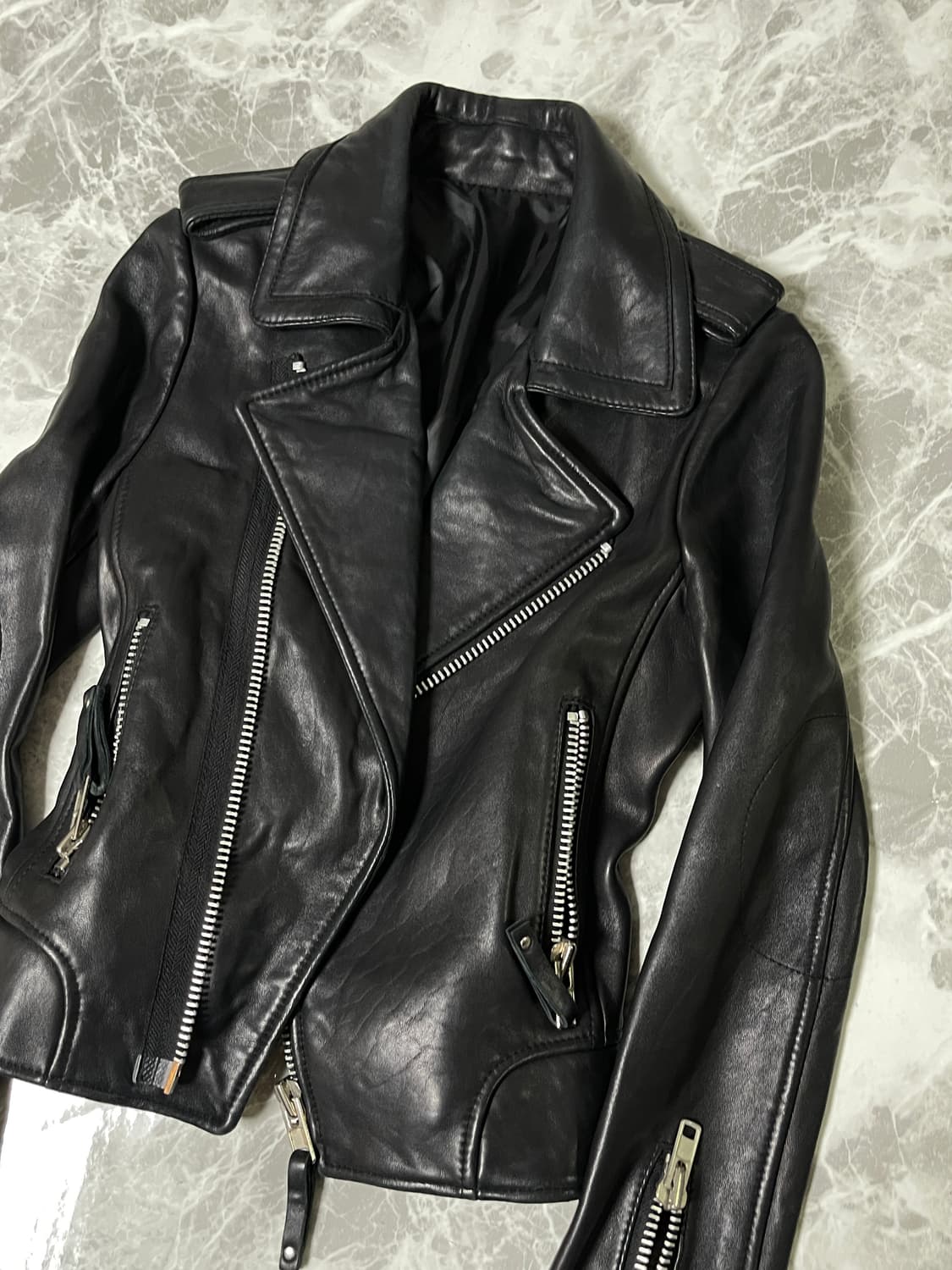 leather rider jacket 상품이미지2