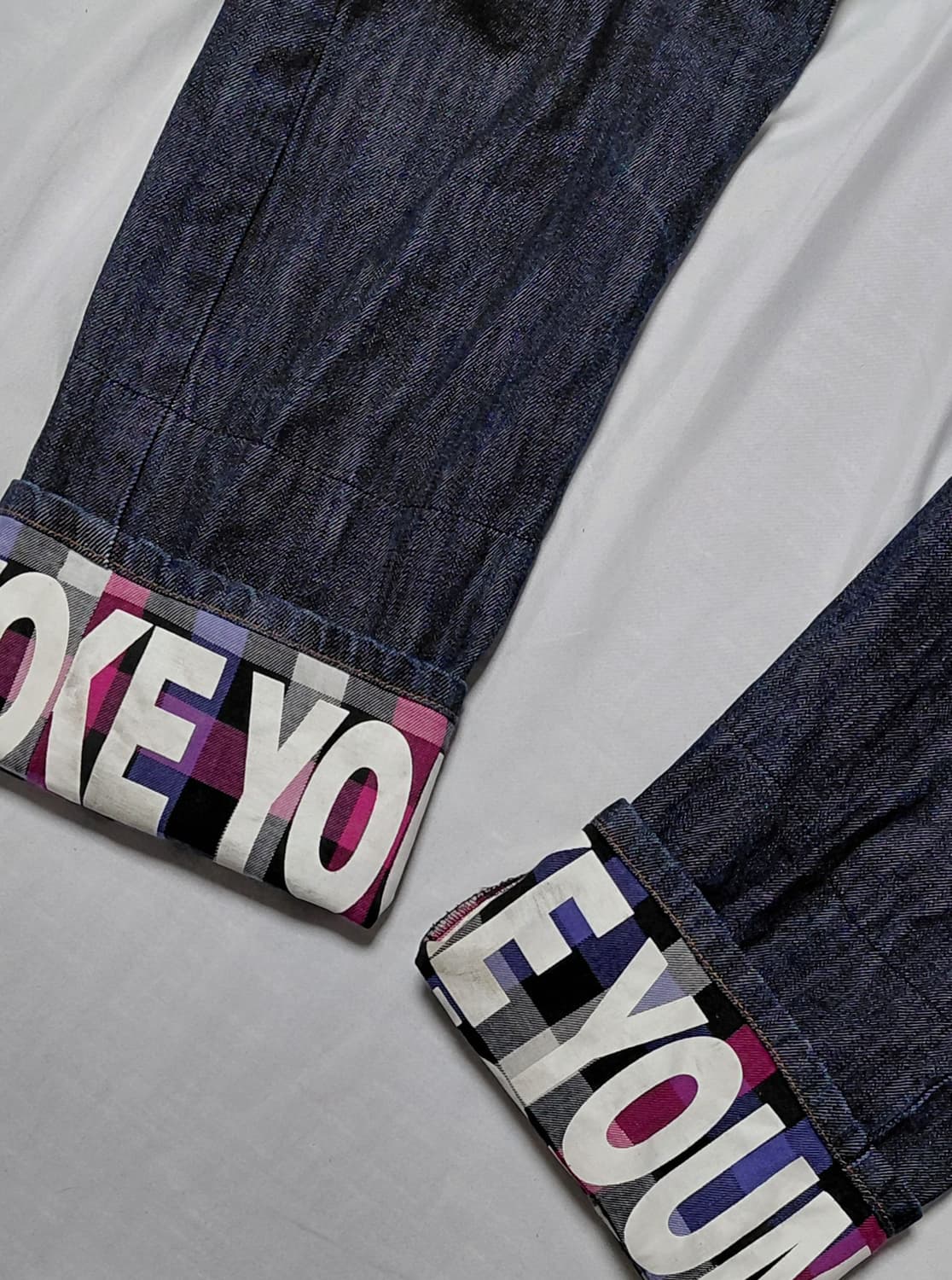 [M] UP-START Removal 하라주쿠 펑크 디테일 데님 팬츠 상품이미지4