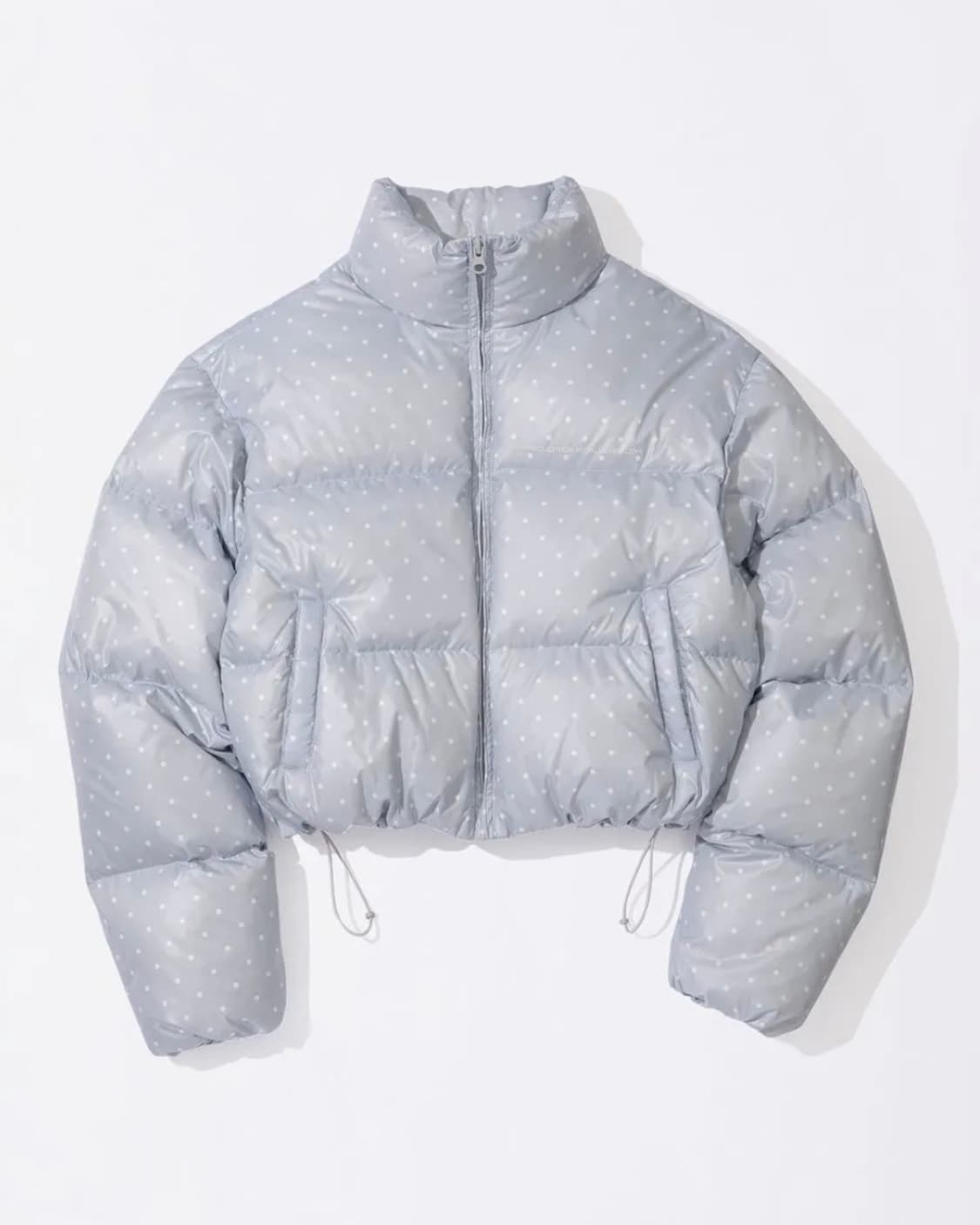 스컬프터 Polka Cropped Puffer 폴카도트 패딩 베이비블루 상품이미지1