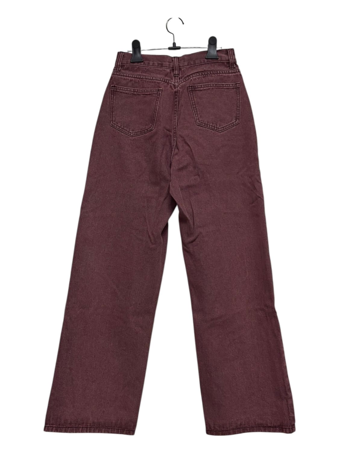 와인컬러 와이드 데님 상품이미지3