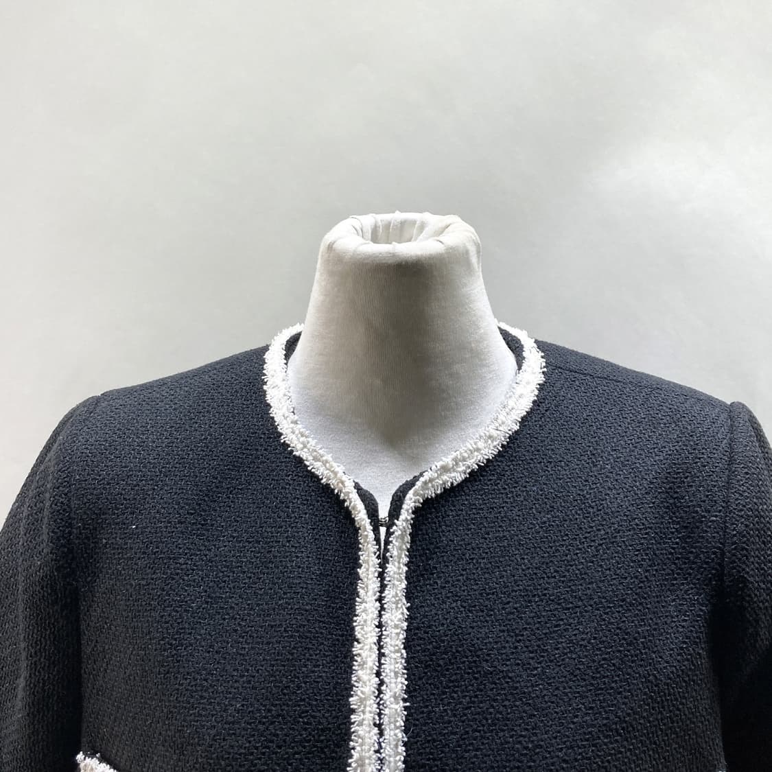 ando 여성크롭트위드반팔자켓 블랙 55 상품이미지2