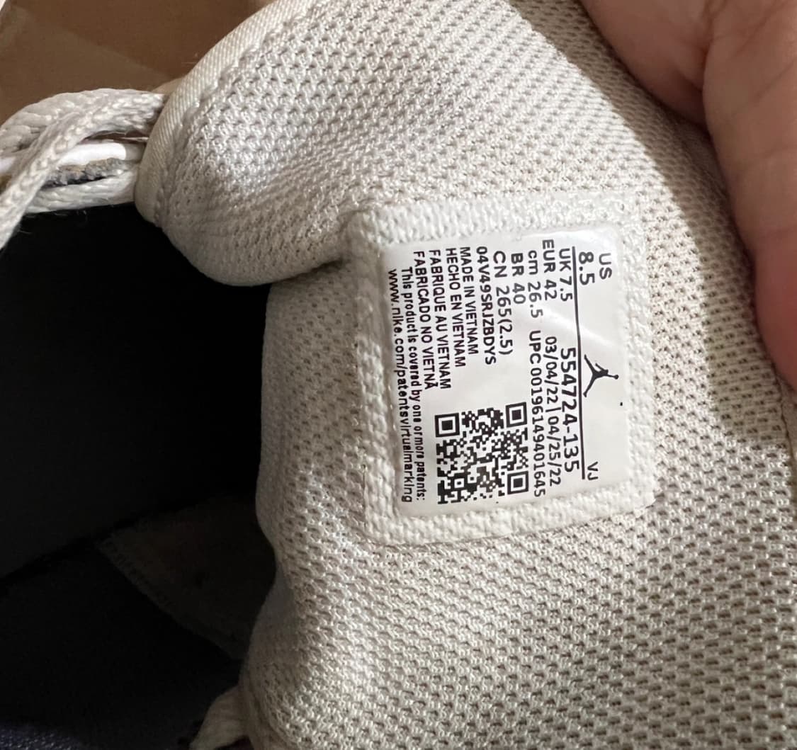 조던 1 미드 화이트 스텔스 (265) 상품이미지9