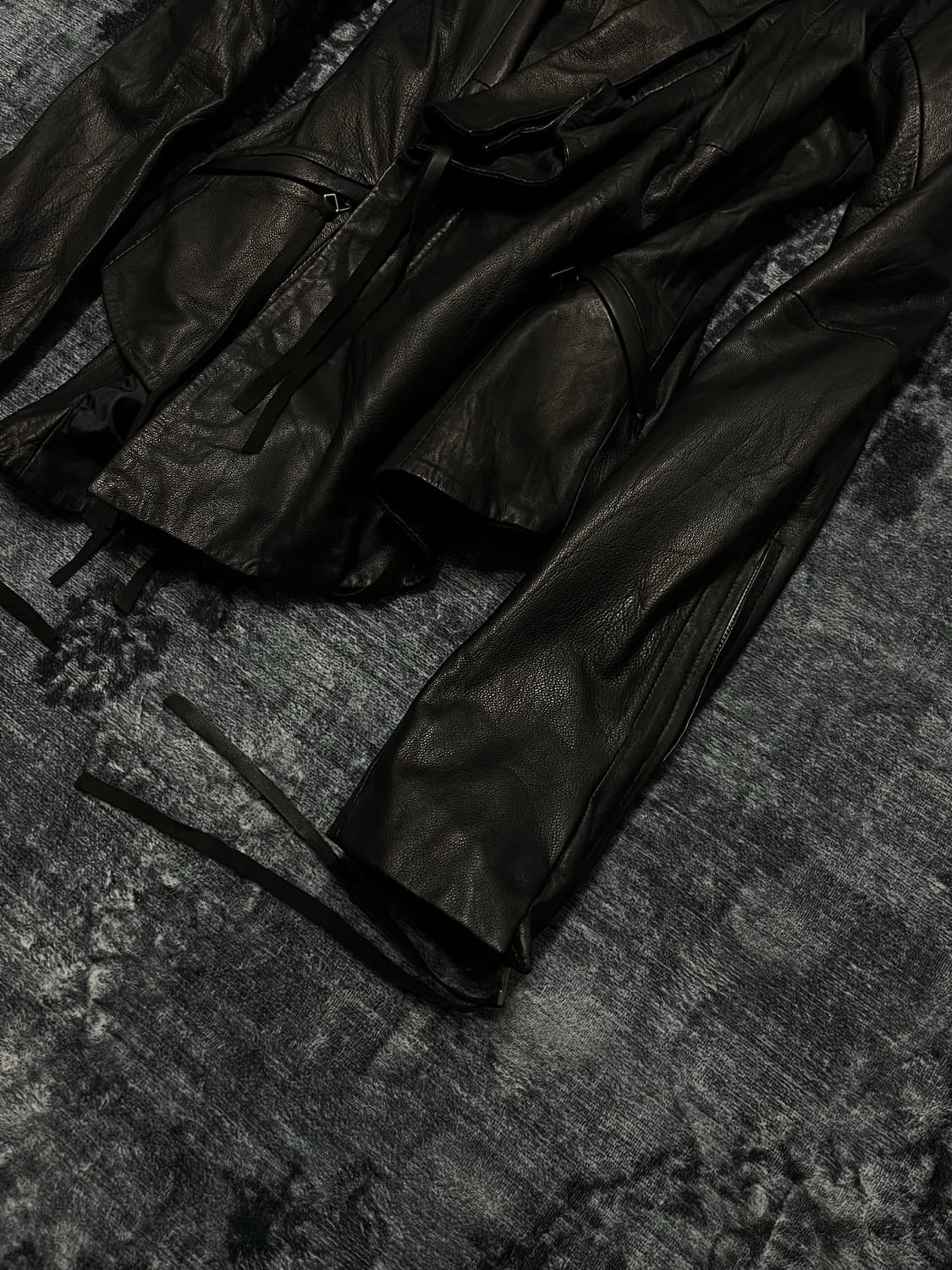 Ekam 00s slenderman gimmick leather jack 상품이미지5