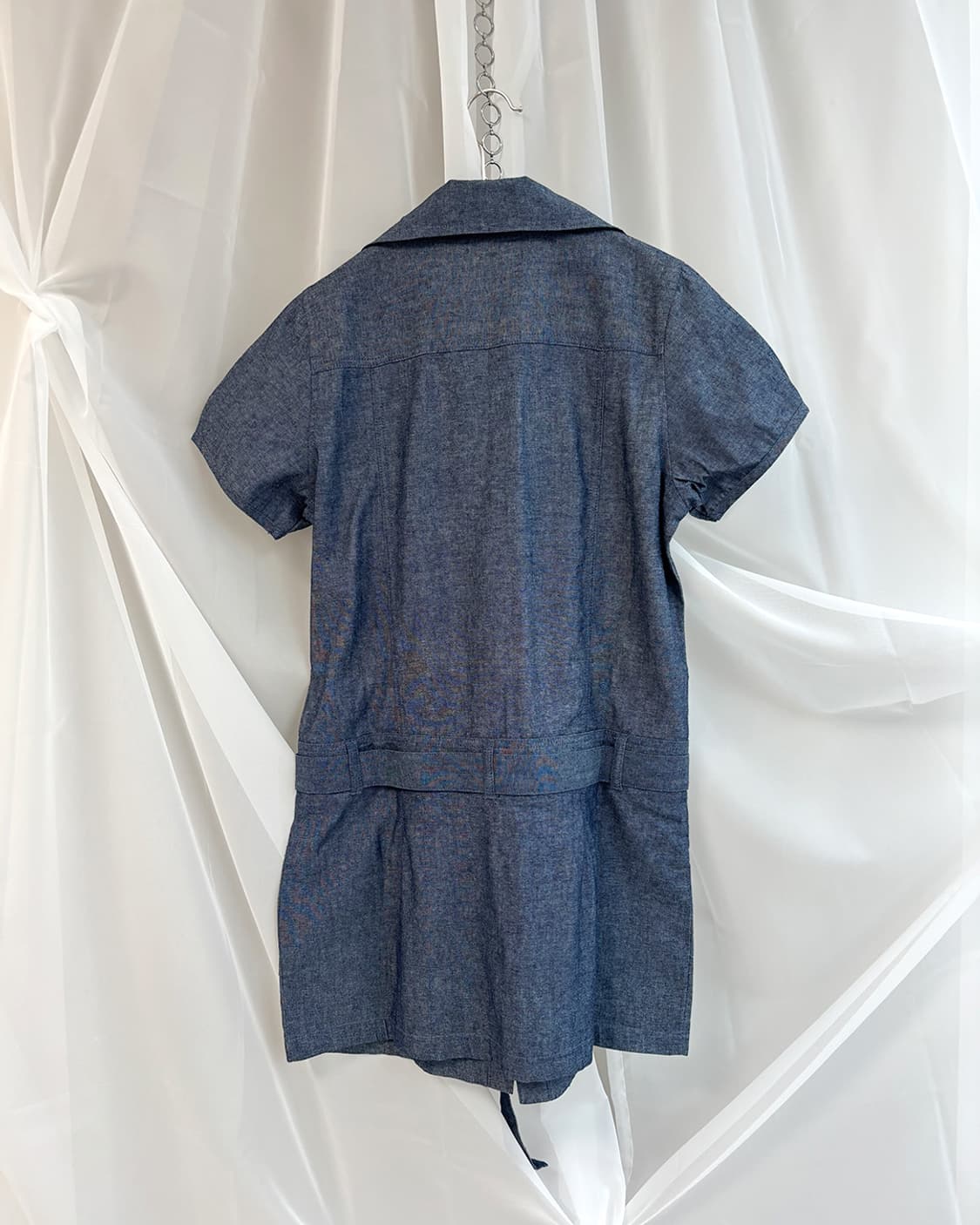 doroah denim tuck button-Up long shirts 상품이미지2