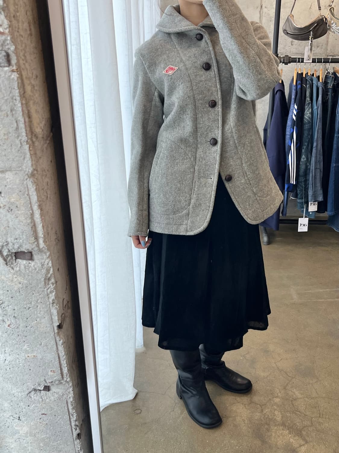 단톤 울 코트 그레이 38 상품이미지2