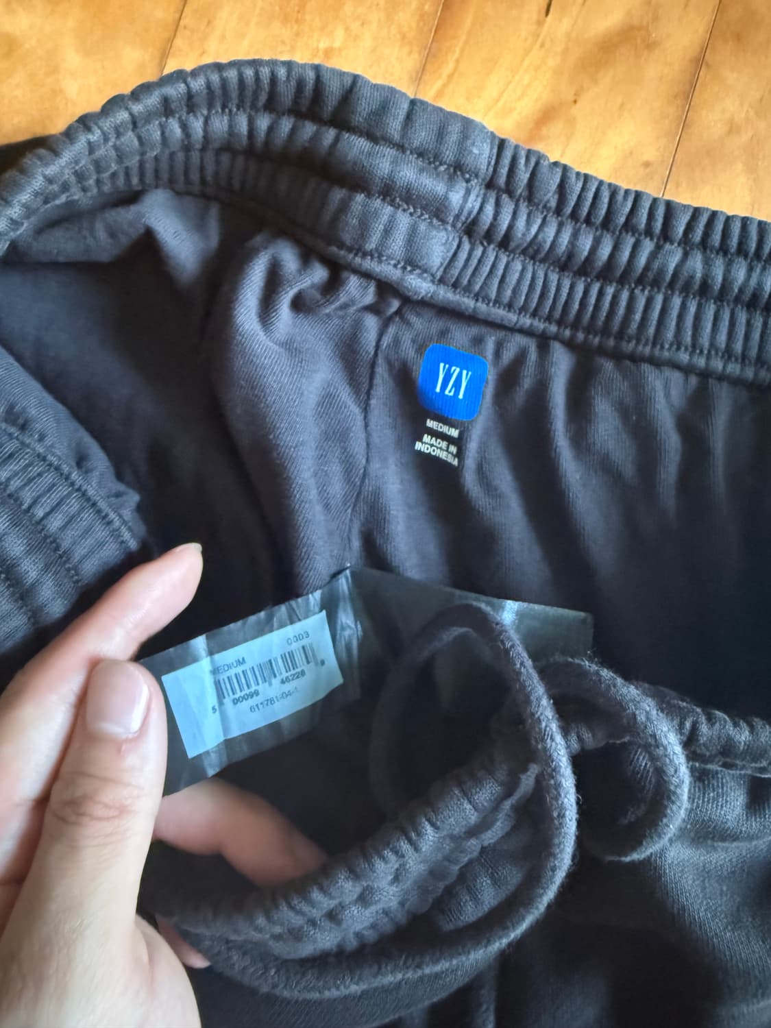 Yeezy Gap 더블레이어 헤비웨이트 스웻 팬츠 블랙 상품이미지3