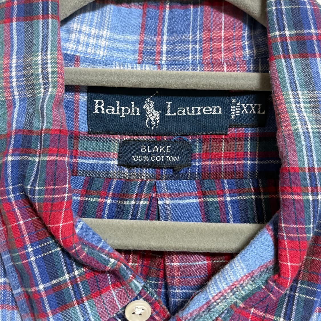 XXL / 블레이크 / 폴로 반팔 체크 셔츠 상품이미지5