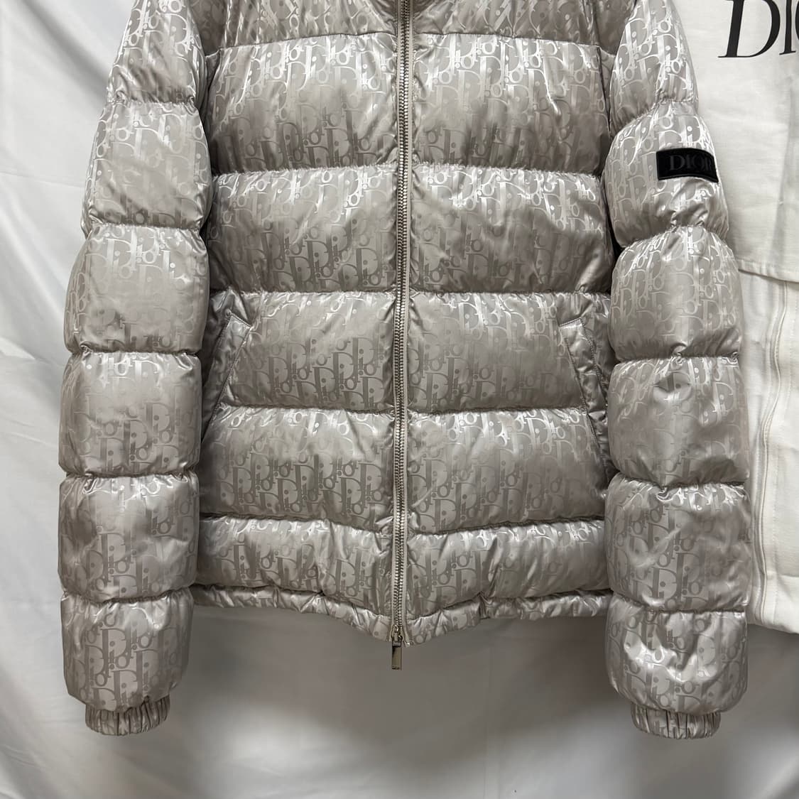 [S급/52] 디올 오블리크 패딩 실버 풀구성 상품이미지3