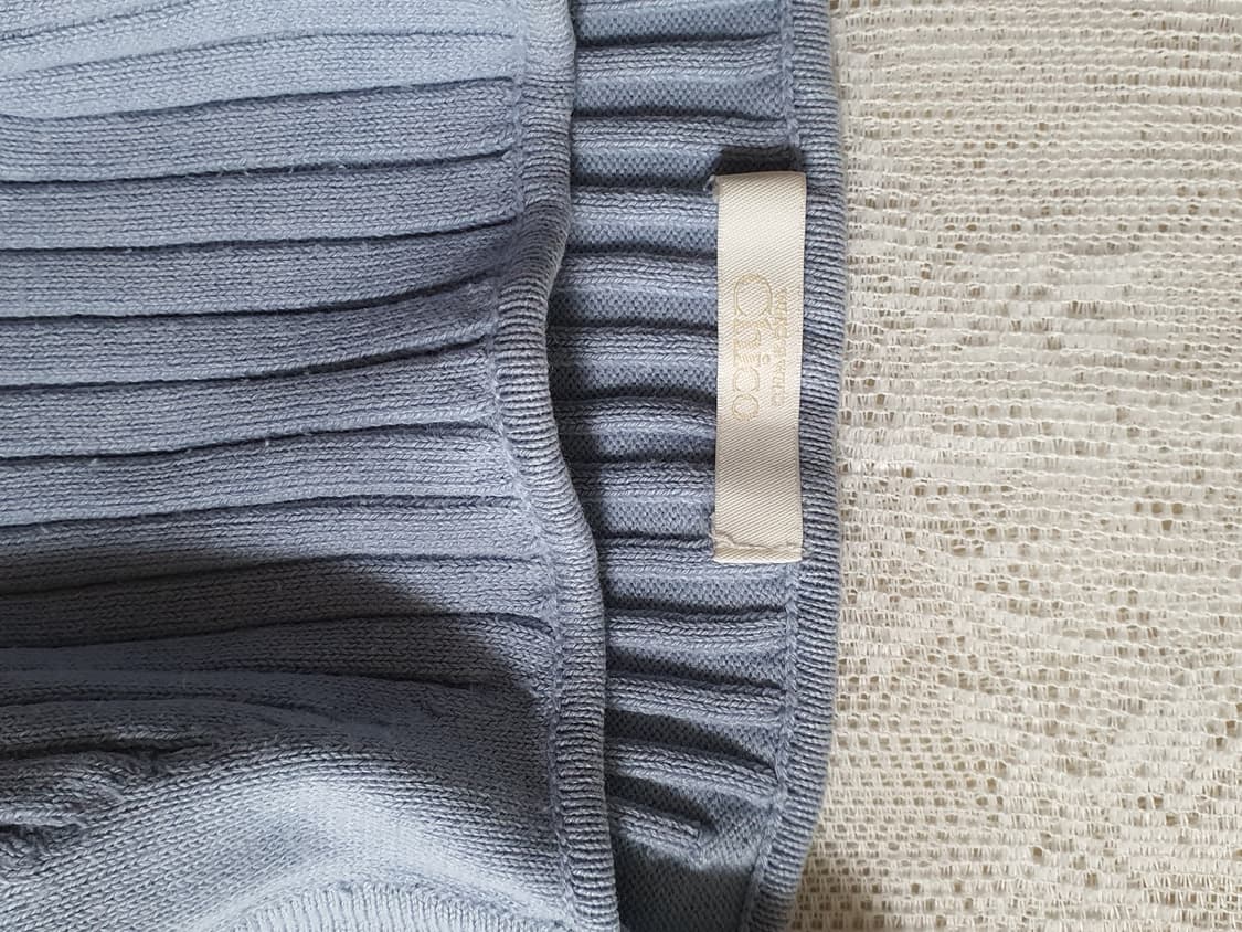 [일본빈티지] y2k 블루 골지 니트 끈나시 상품이미지3