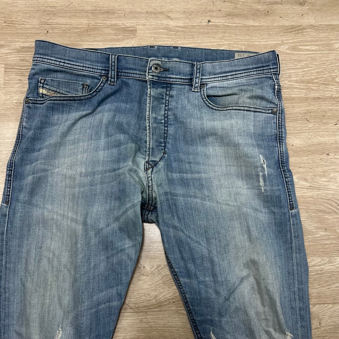 디젤 워싱 데미지 디스트로이드 데님팬츠 청바지 [중청] 34 상품이미지2