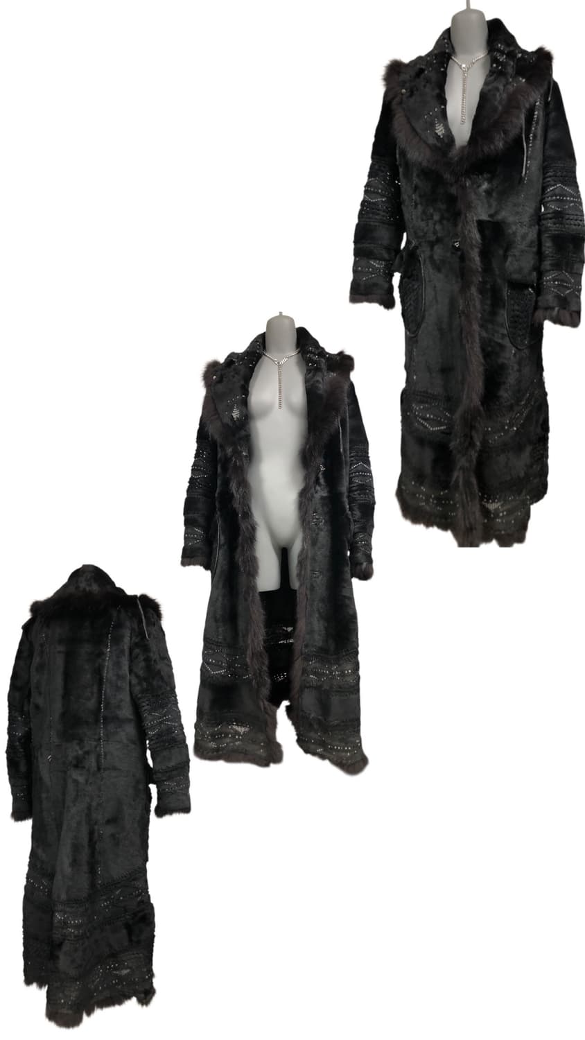 크,,,너무 멋진 아우터,,,퍼트리밍포인트&양면가죽 롱코트자켓 상품이미지3