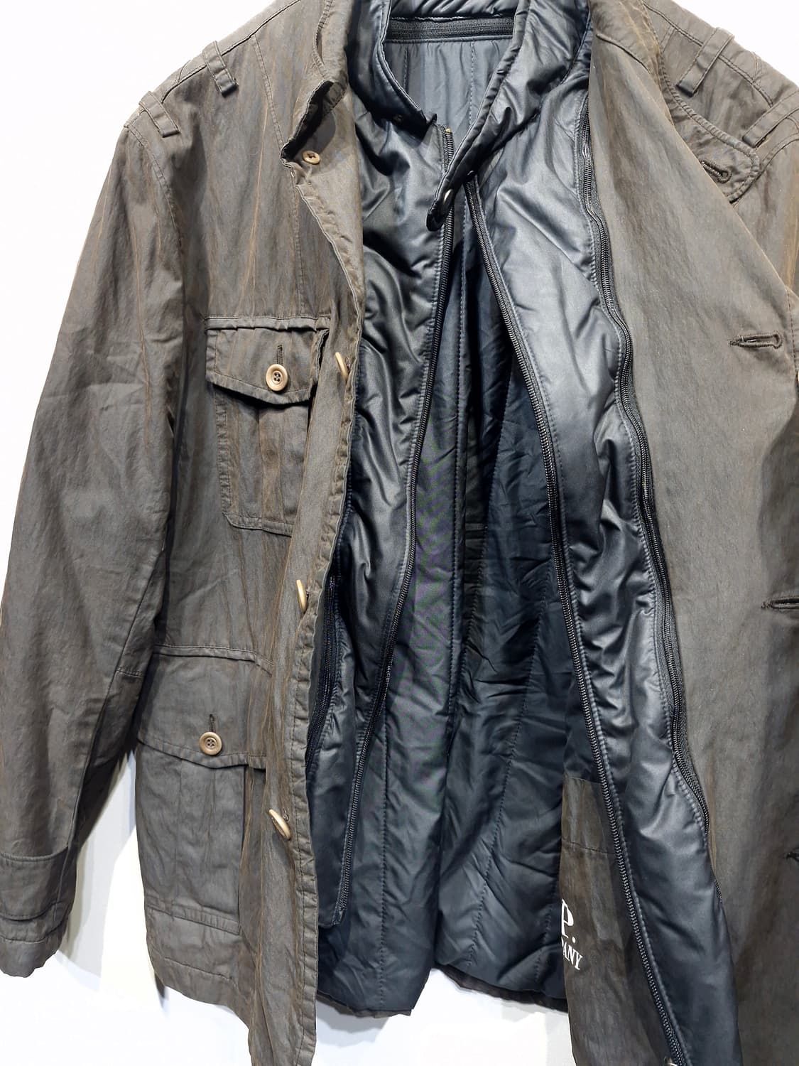 씨피컴퍼니 코티드 가먼트다잉 워싱 야상 자켓_호칭97 상품이미지5