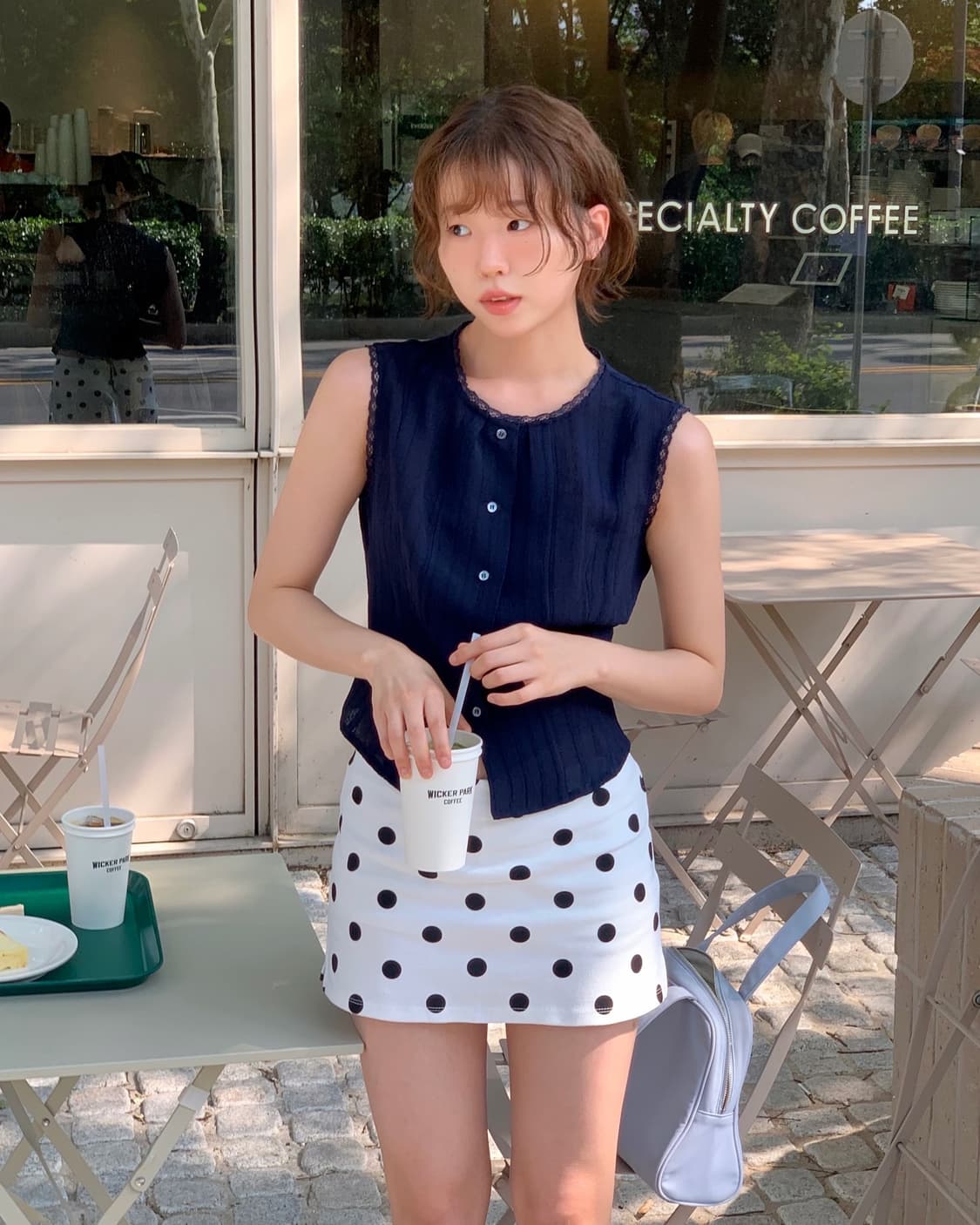 비아플레인 네이비 베스트 via boris button vest navy 상품이미지4