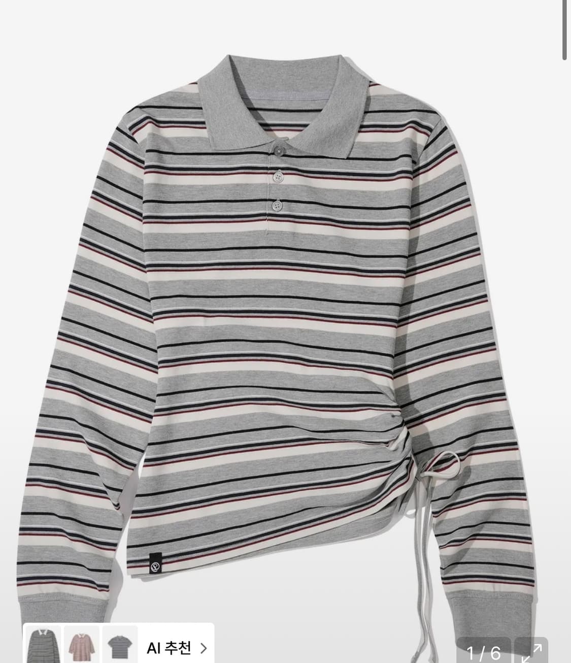 세컨모놀로그 스트라이프 카라티 상품이미지1