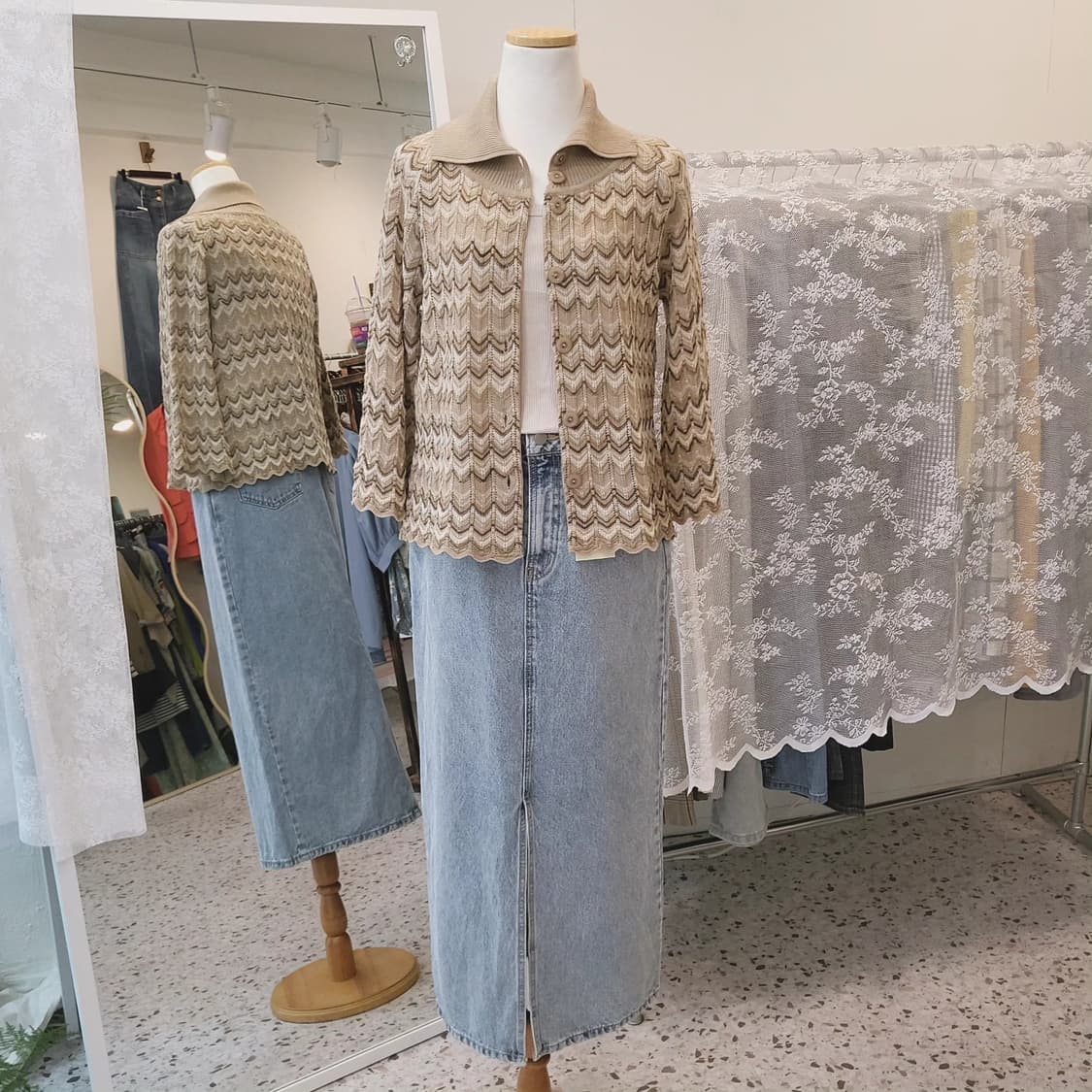 빈티지 크로셰니트 가디건(Japan made) 상품이미지2
