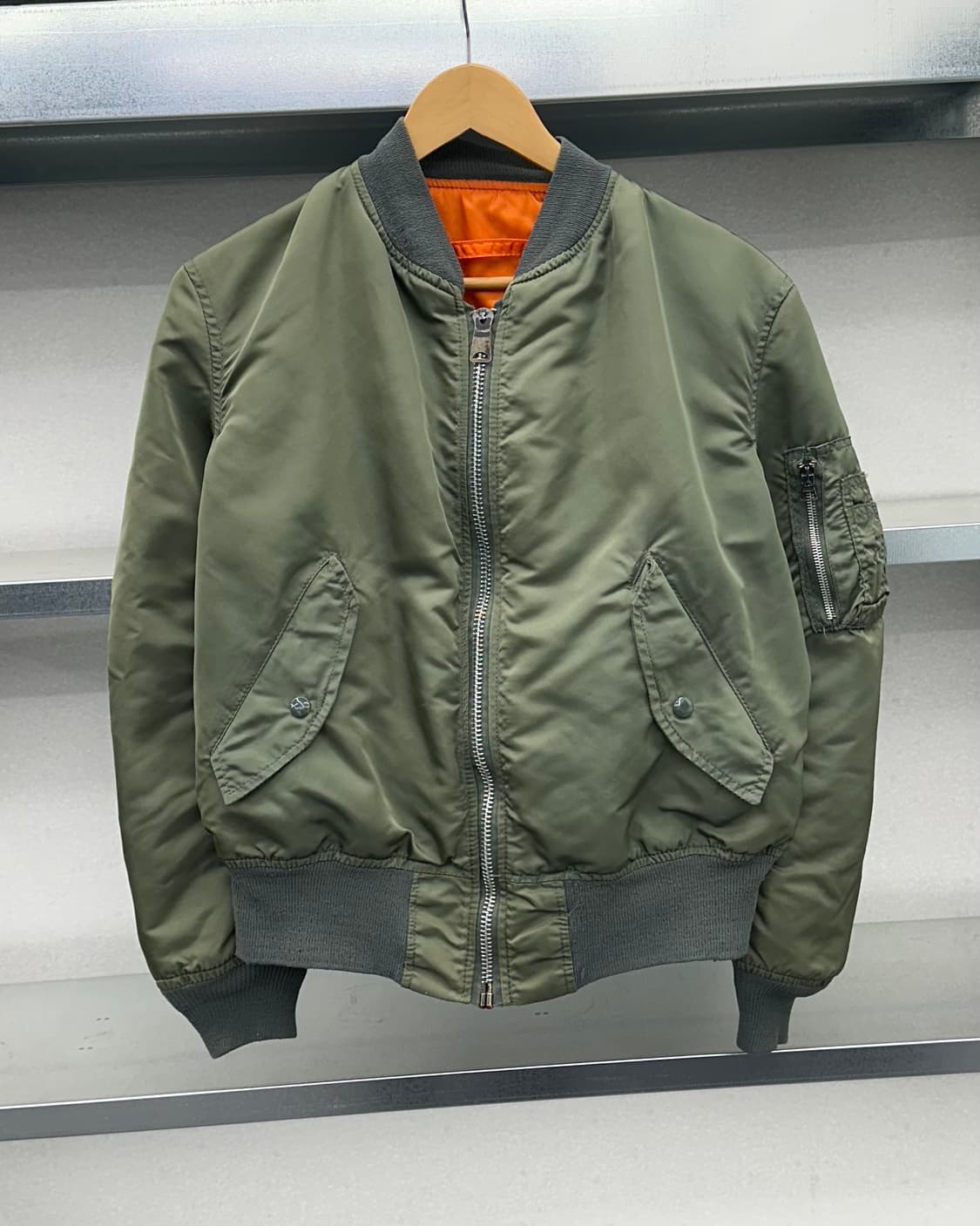 (S)90'S ALPHA USA 항공점퍼-M1694 상품이미지2