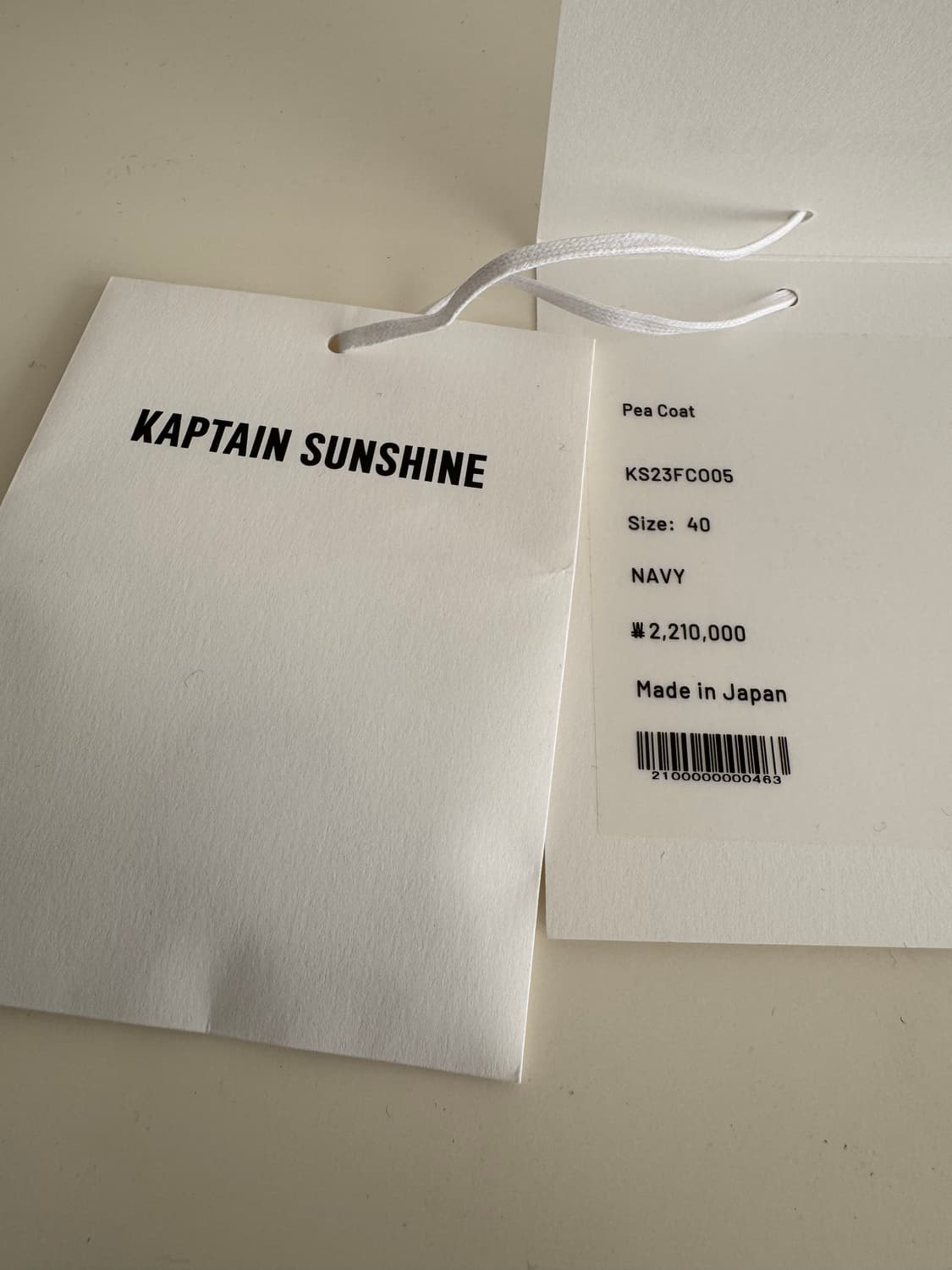 23FW 캡틴선샤인 피코트 40 상품이미지9