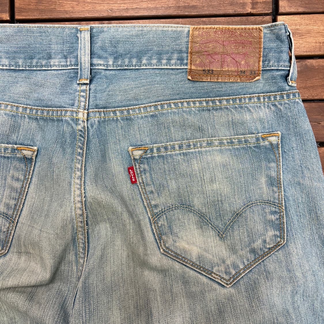 (36) 리바이스 533 루즈핏 연청 데님 팬츠 상품이미지4