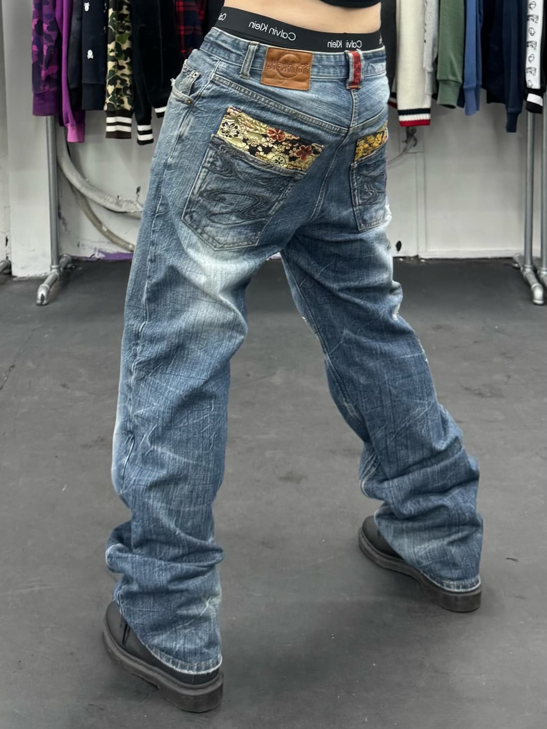 카라쿠리 타마시 오리엔탈 데님팬츠 상품이미지5