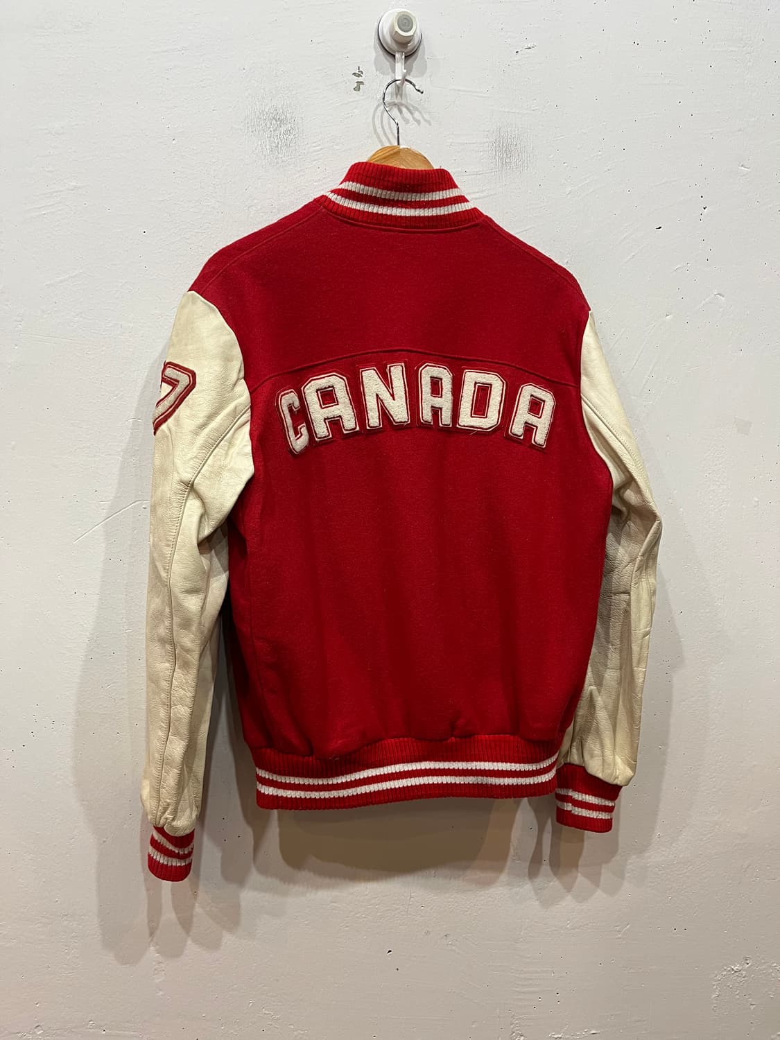 80s ROOTS 루츠 캐나다 레터맨 바시티 자켓 Made CANADA 상품이미지2