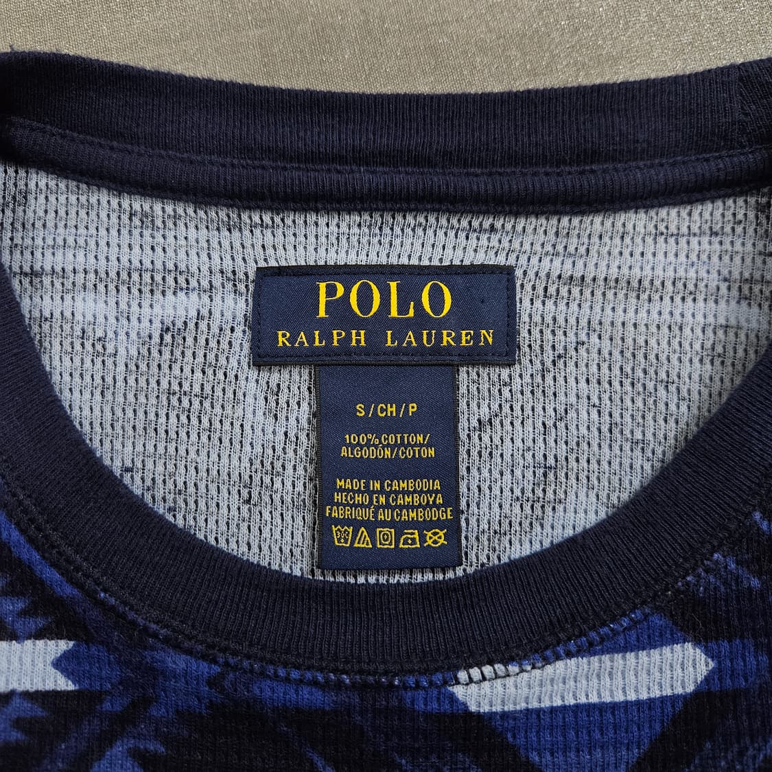 S 44) 여성 폴로 나바호 인디언 와플 니트 상품이미지4