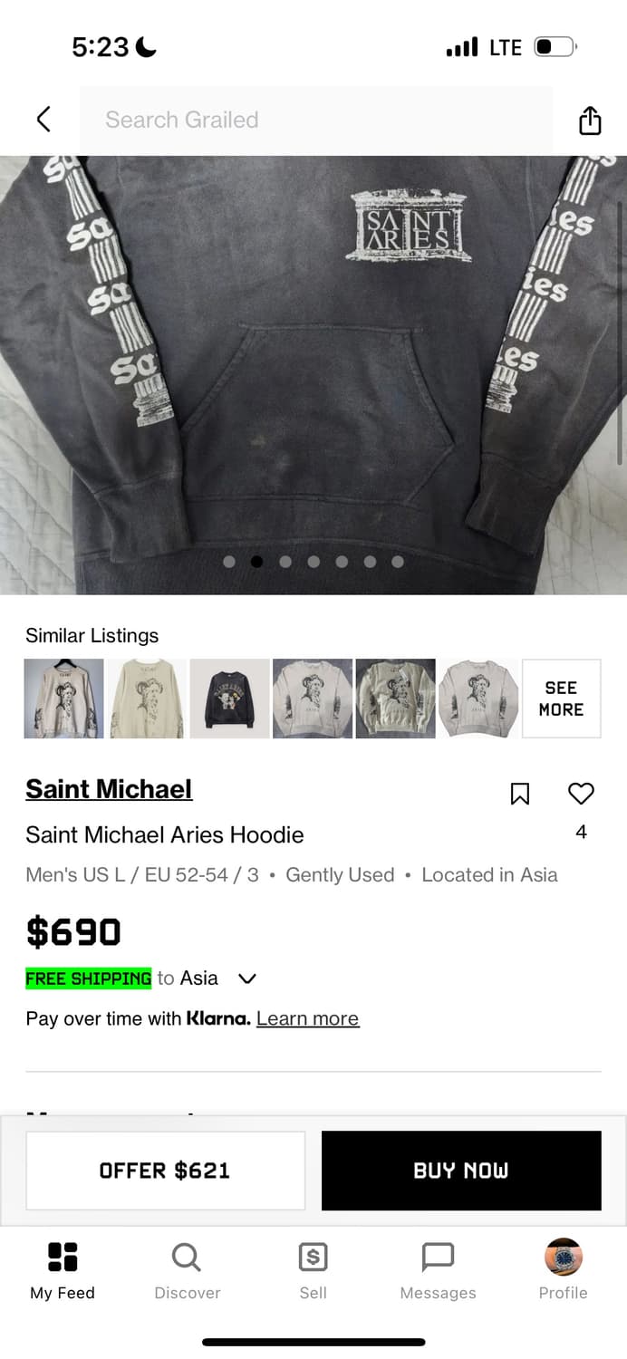 Saint michael x aries 후드티 상품이미지6
