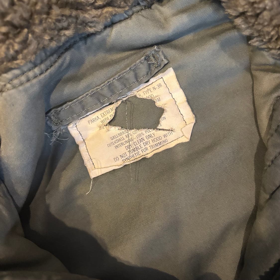 80~90년대 미군 n3b 콜드웨더 파카 상품이미지4