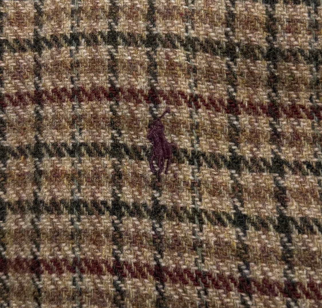 폴로 랄프 로렌 90‘s 건 클럽 체크 울 헤링턴 바라쿠타 자켓 상품이미지5