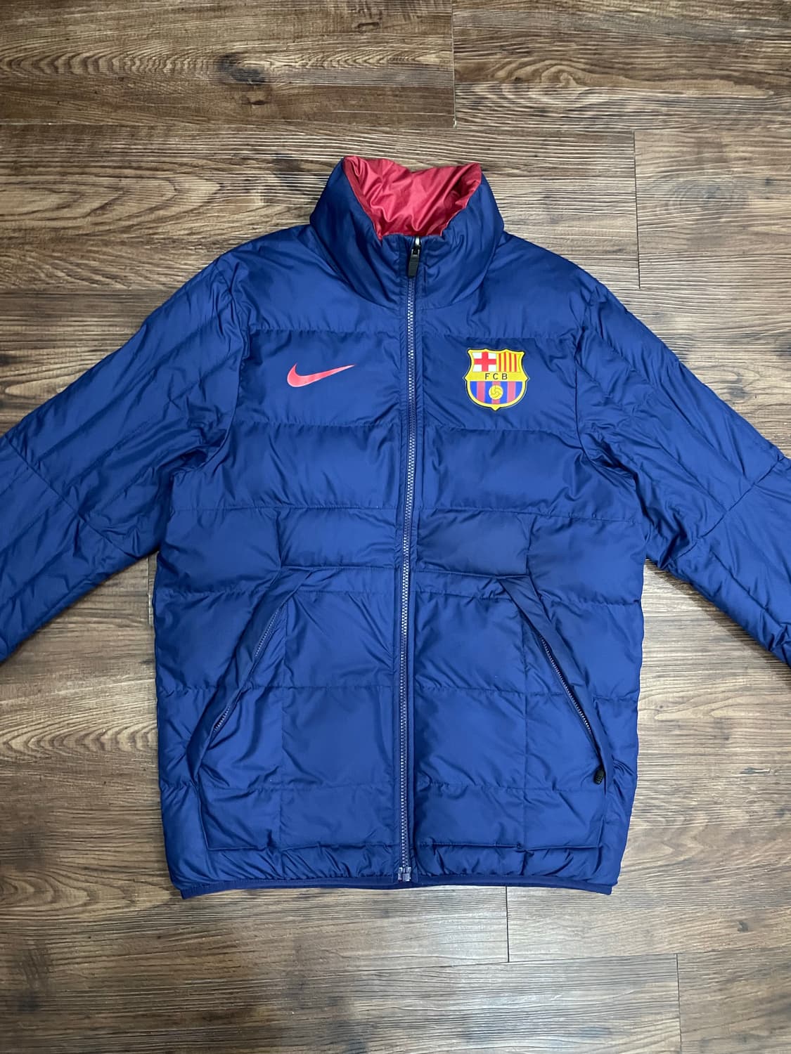 15-16 나이키 FC 바르셀로나 코어 패디드 리버서블 자켓 상품이미지3