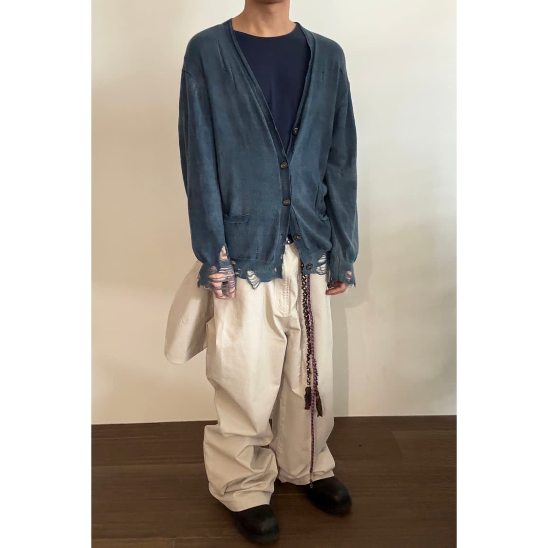 R13 Distressed Knit Cardigan 상품이미지1