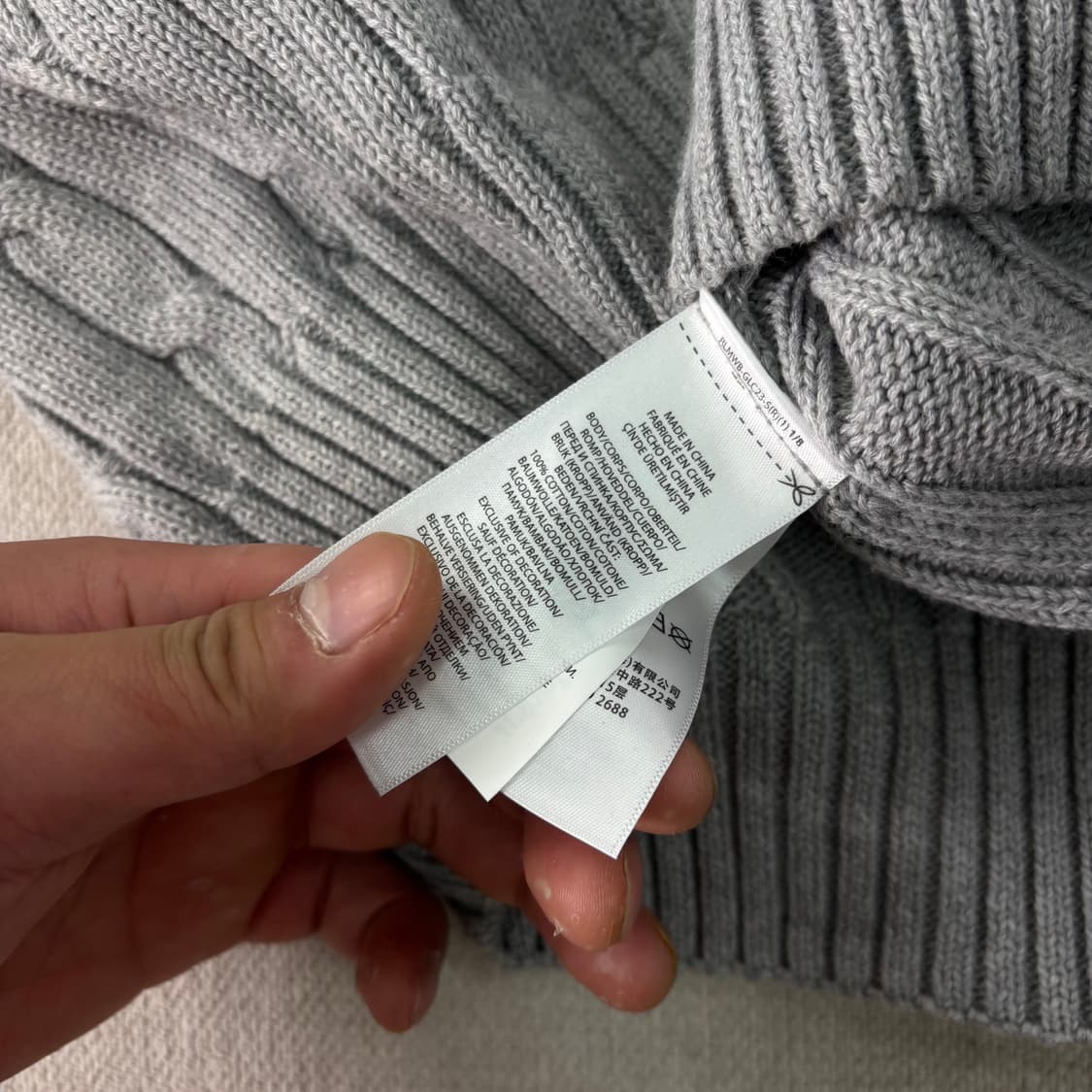 100 폴로랄프로렌 신형라벨 꽈배기 니트 상품이미지4