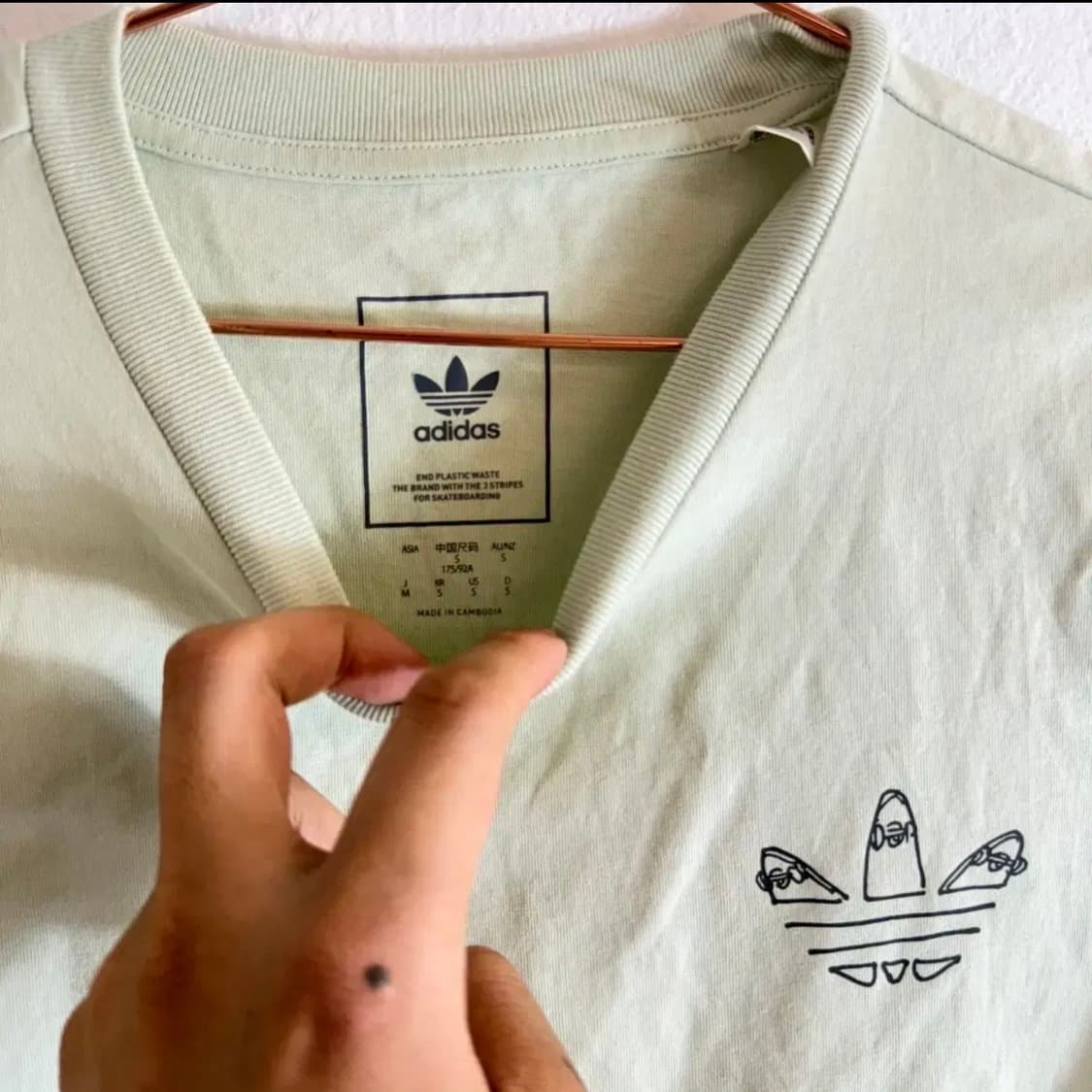 아디다스 오리지널스 민트 스몰 로고 티셔츠 (s) 상품이미지2