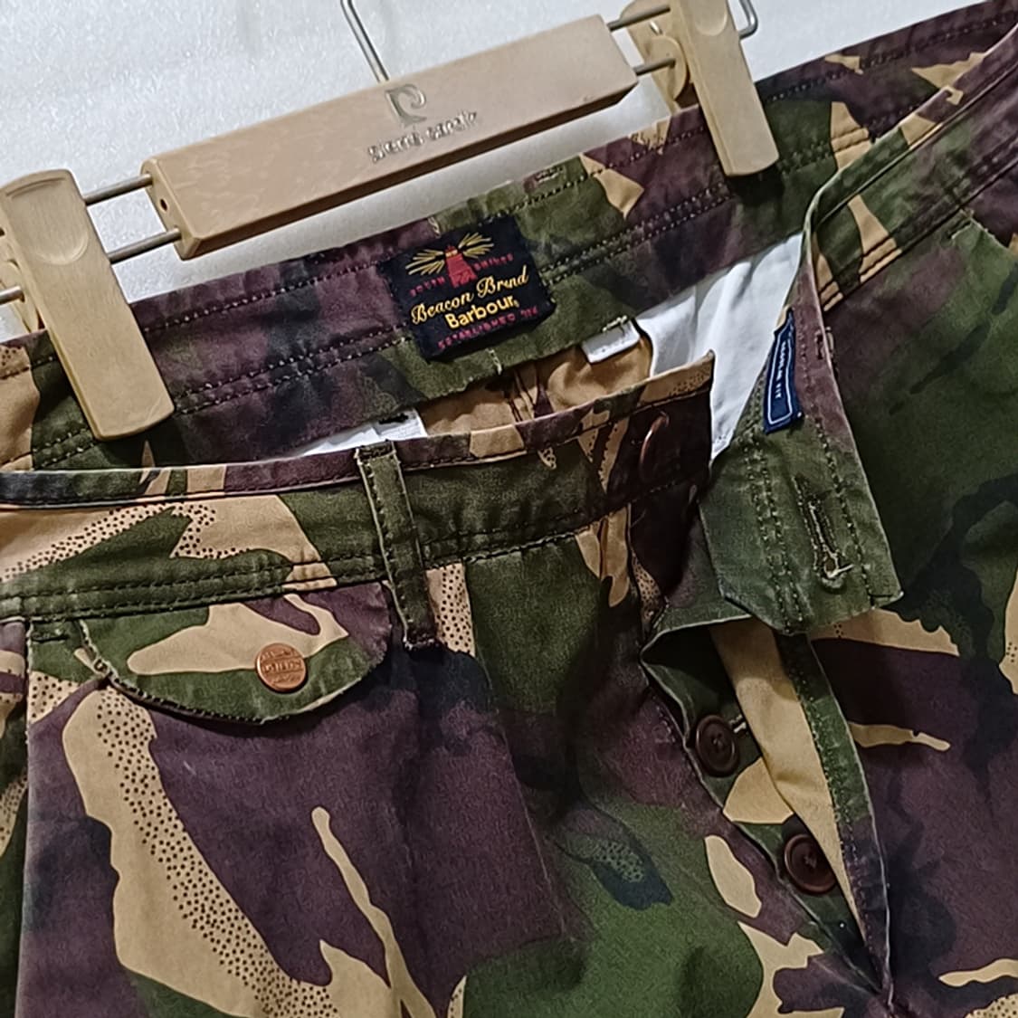 정품 바버 면 카모 반바지 남성 36 ~ 38 빅사이즈 사랑봉봉 상품이미지3