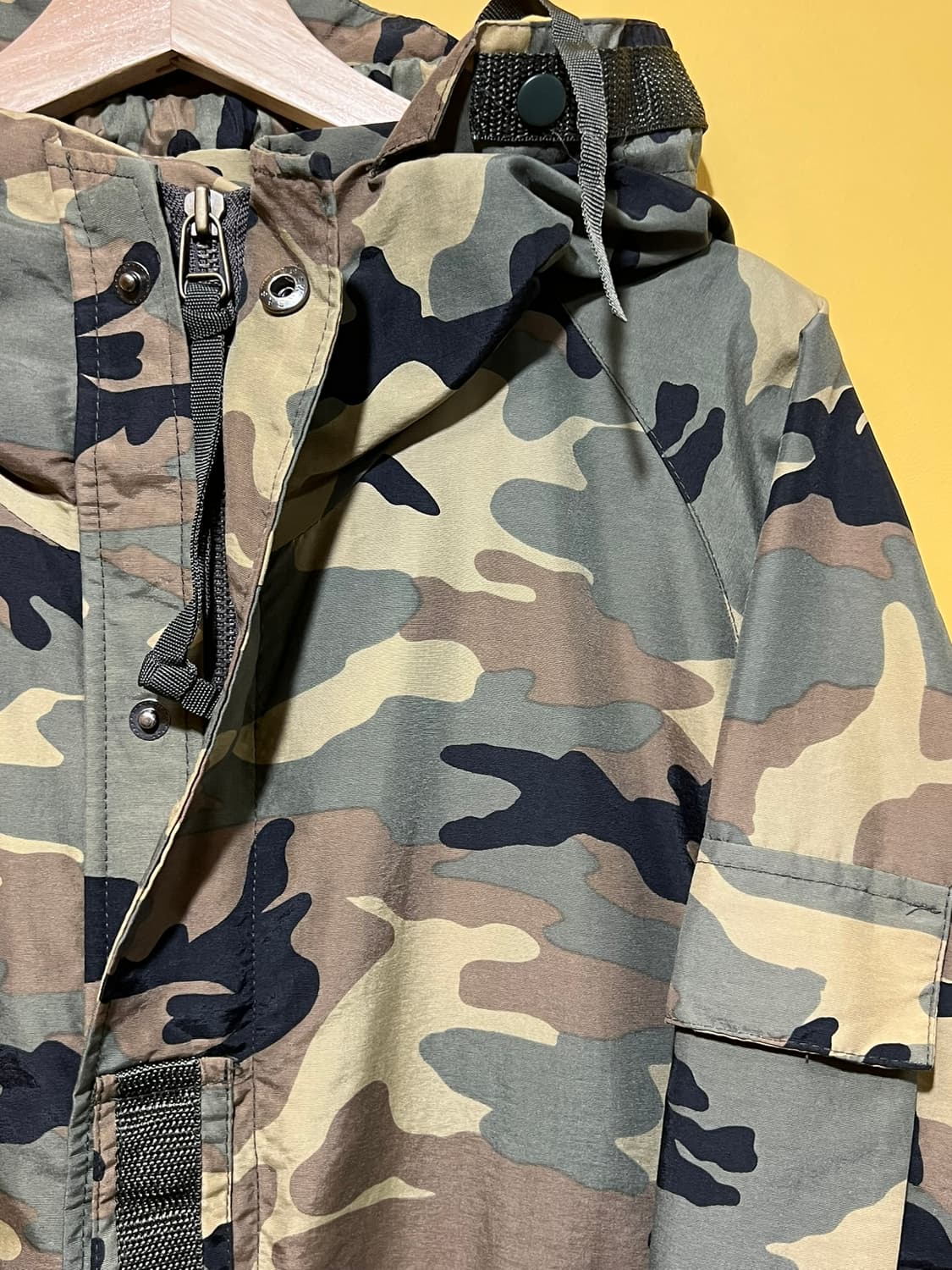 [L] 우드랜드 패턴 카모 바람막이 후드 자켓 상품이미지6
