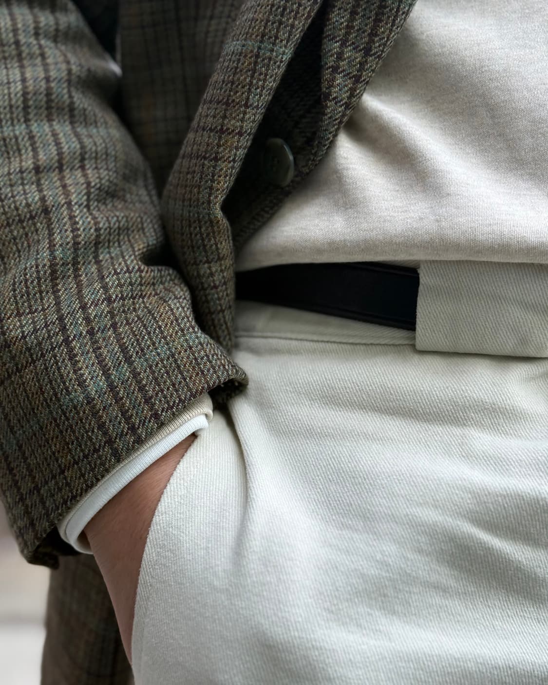 Dossy 코튼 블랜드 체크 테일러드 자켓 L 상품이미지10